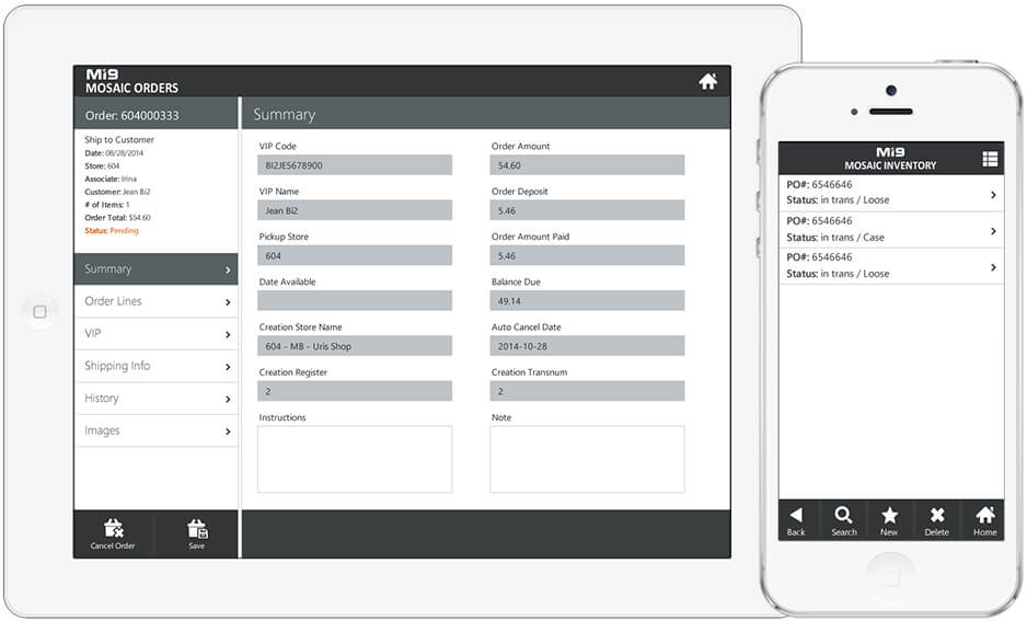 Mosaic Order Management Software OMS Mosaic Order Management Software OMS