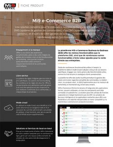Mi9 e-Commerce B2B Fiche produit