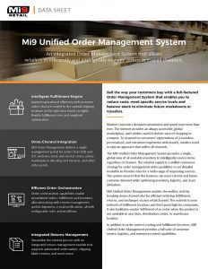 Mi9 Unified Order Management System Data Sheet
