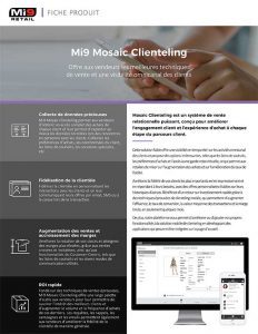 Mi9 Mosaic Clienteling - Fiche Produit